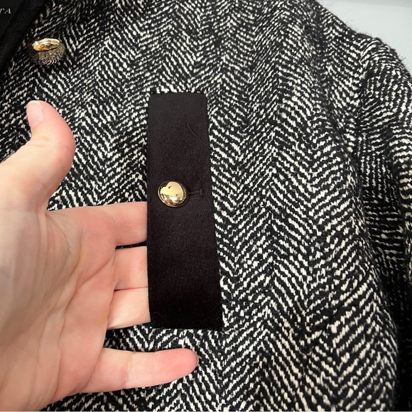 Talbots Boucle Herringbone Jacket Woven in Italy Women's MP Career Mob Wife - Picture 6 of 13